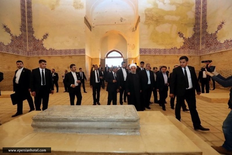 بازدید رئیس جمهور از مقبره سلطان سنجر